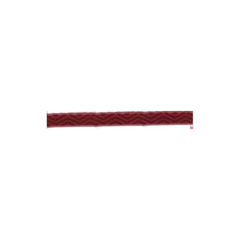 9656-15-4547 CINTA JACQUARD LIMBER 15 MM. ACRILICO 95%-ALGODON 3%-PA 2% ROJO Venta en piezas de 12.50 M