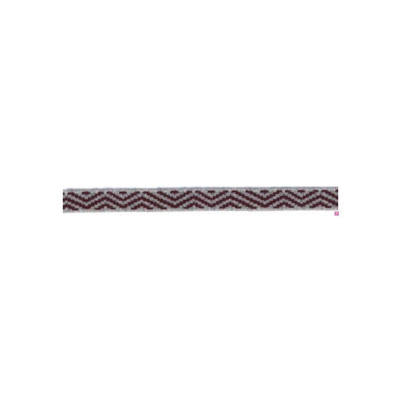 9656-15-9447 CINTA JACQUARD LIMBER 15 MM. ACRILICO 95%-ALGODON 3%-PA 2% GRIS Venta en piezas de 12.50 M