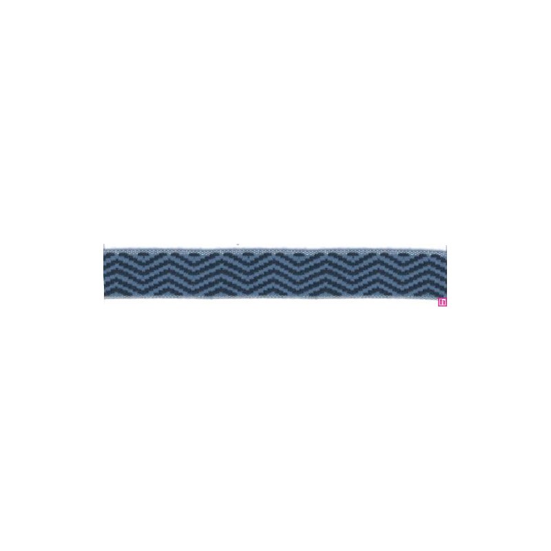 9656-30-0531 CINTA JACQUARD LIMBER 30 MM. ACRILICO 95%-ALGODON 3%-PA 2% AZUL Venta en piezas de 12.50 M