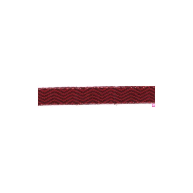 9656-30-4547 CINTA JACQUARD LIMBER 30 MM. ACRILICO 95%-ALGODON 3%-PA 2% ROJO Venta en piezas de 12.50 M