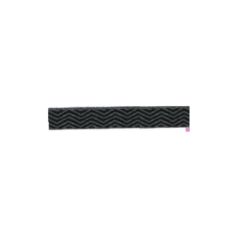 9656-30-9296 CINTA JACQUARD LIMBER 30 MM. ACRILICO 95%-ALGODON 3%-PA 2% NEGRO Venta en piezas de 12.50 M