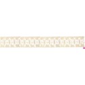 9669-89 GALON FANTASIA JOHARI 30 MM. ALGODON RECICLADO 60%-VISCOSA 40% NATURAL/BLANCO Venta en piezas de 12.50 M