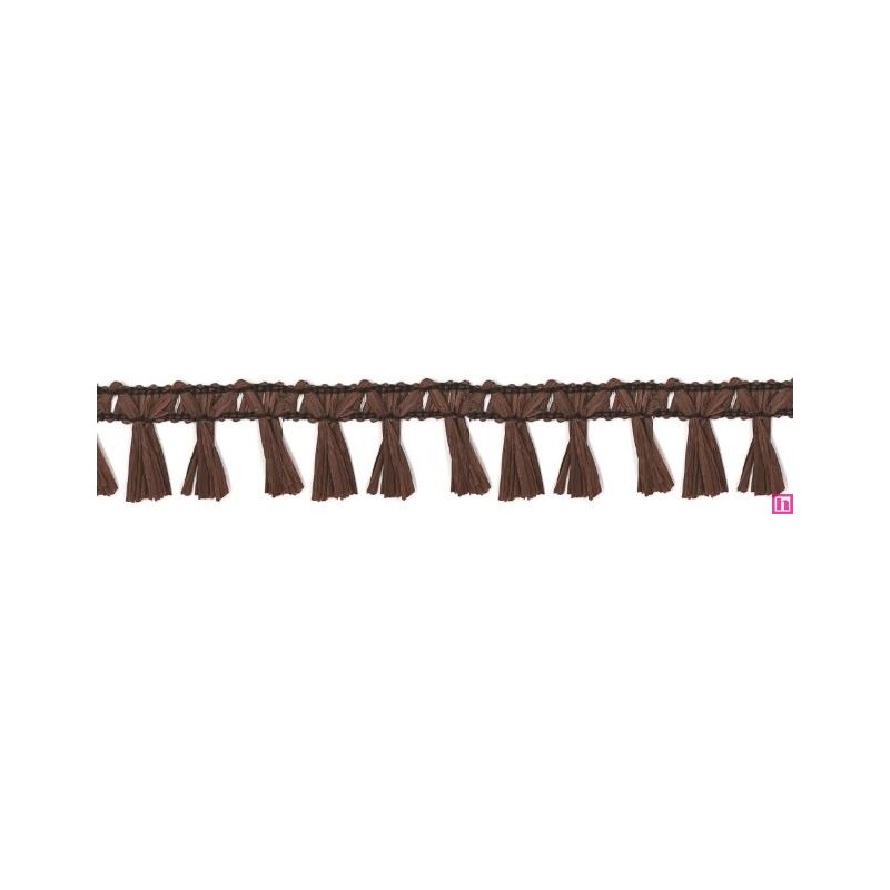 9670-222 FLECO FANTASIA JOHARI 40 MM. VISCOSA 90%-ACRILICO 10% CHOCOLATE Venta en piezas de 12.50 M