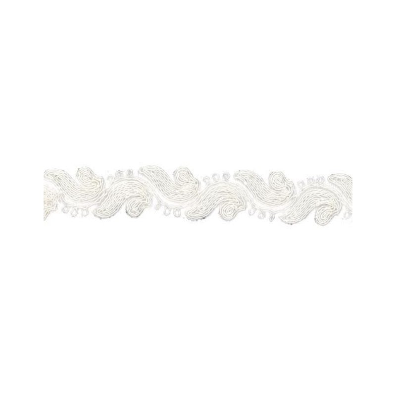 9687-089 GALON FANTASIA ABIK 30 MM. POLIAMIDA 90%-POL.5%-ALG.5% BLANCO Venta en piezas de 9.00 M