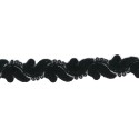9687-092 GALON FANTASIA ABIK 30 MM. POLIAMIDA 90%-POL.5%-ALG.5% NEGRO Venta en piezas de 9.00 M