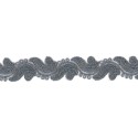 9687-196 GALON FANTASIA ABIK 30 MM. POLIAMIDA 90%-POL.5%-ALG.5% GRIS Venta en piezas de 9.00 M