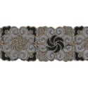 9689-8192 GALON FANTASIA CIHAN 60 MM. POLIAMIDA 60%-POL.35%-ALG.5% NEGRO/COBRE Venta en piezas de 9.10 M