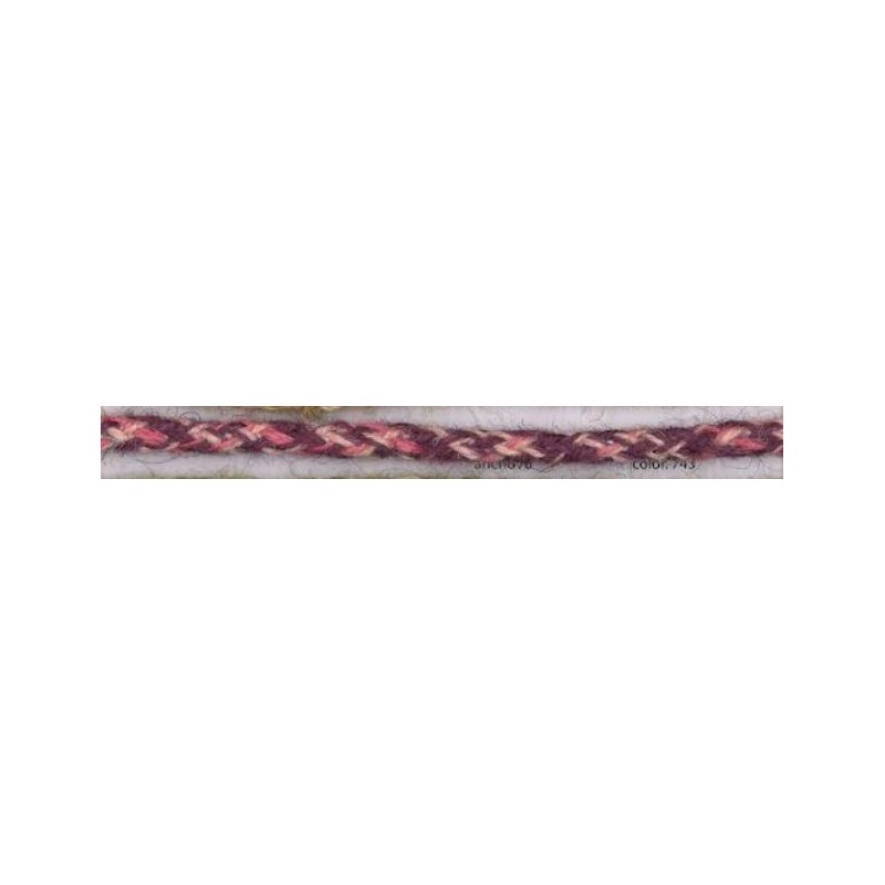 9700-8-743 CORDON FANTASIA VILMARK 8 MM. YUTE 90%-ALGODON 10% ROSA Venta en piezas de 25.00 M