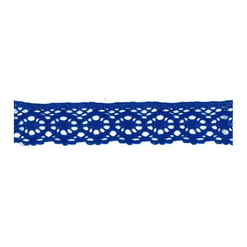 9702-18 PUNTILLA BOLILLO AURORA 30 MM. ALGODON 100% AZUL Venta en piezas de 25.00 M