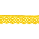 9702-6 PUNTILLA BOLILLO AURORA 30 MM. ALGODON 100% AMARILLO Venta en piezas de 25.00 M