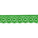 9702-9 PUNTILLA BOLILLO AURORA 30 MM. ALGODON 100% CESPED Venta en piezas de 25.00 M