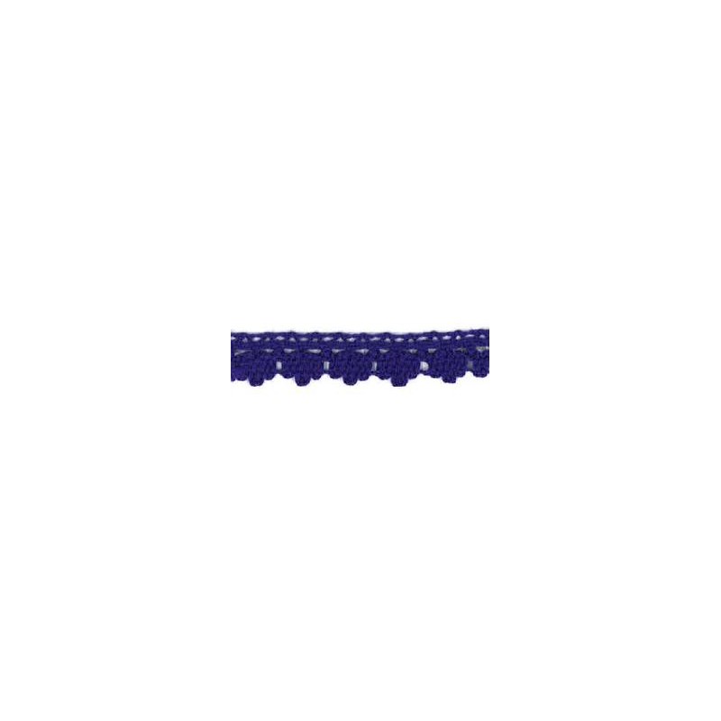 9706-17 PUNTILLA BOLILLO DIEGO 12 MM. ALGODON 100% MORADO Venta en piezas de 25.00 M
