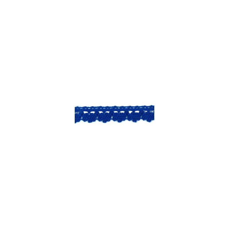 9706-18 PUNTILLA BOLILLO DIEGO 12 MM. ALGODON 100% AZUL Venta en piezas de 25.00 M