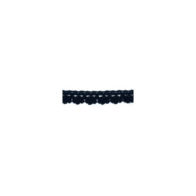 9706-22 PUNTILLA BOLILLO DIEGO 12 MM. ALGODON 100% MARINO Venta en piezas de 25.00 M