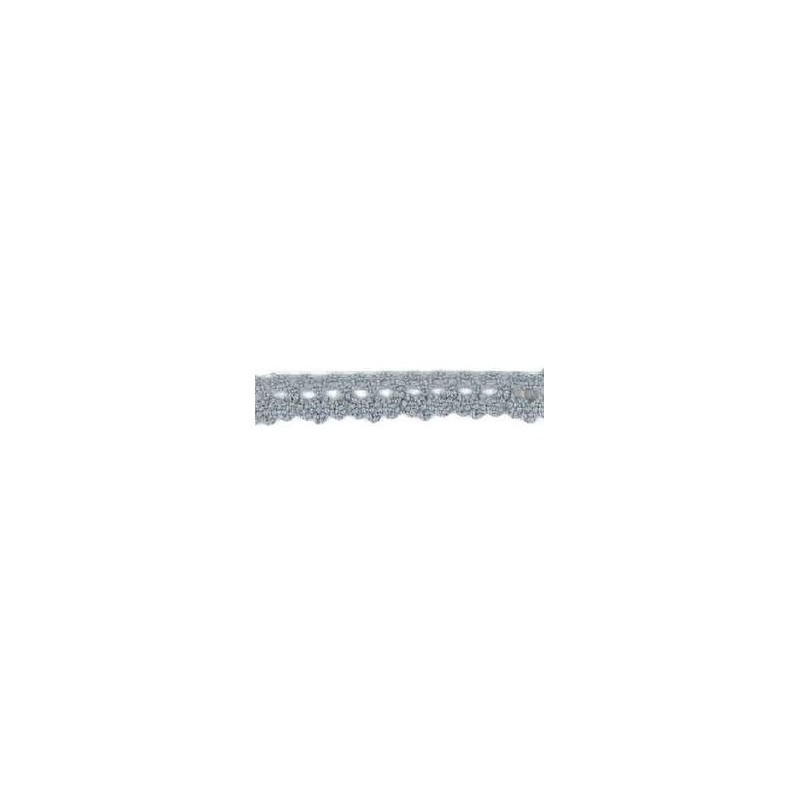 9706-29 PUNTILLA BOLILLO DIEGO 12 MM. ALGODON 100% GRIS Venta en piezas de 25.00 M