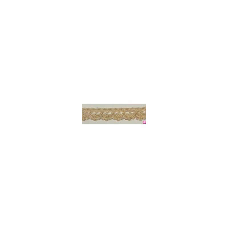 9706-3 PUNTILLA BOLILLO DIEGO 12 MM. ALGODON 100% BEIG Venta en piezas de 25.00 M