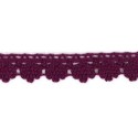 9706-33 PUNTILLA BOLILLO DIEGO 12 MM. ALGODON 100% VINO Venta en piezas de 25.00 M