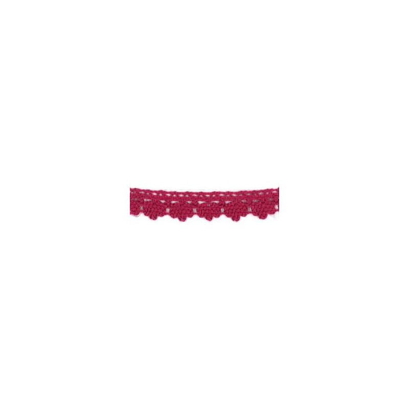 9706-49 PUNTILLA BOLILLO DIEGO 12 MM. ALGODON 100% FRESA Venta en piezas de 25.00 M