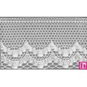 9816-0 PUNTILLA BOLILLO ABIGAL 90 MM. ALGODON 100% BLANCO Venta en piezas de 25.00 M