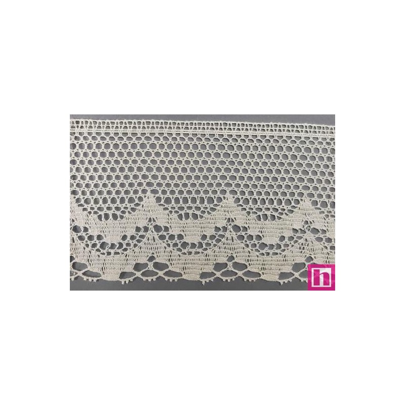 9816-104 PUNTILLA BOLILLO ABIGAL 90 MM. ALGODON 100% NATURAL Venta en piezas de 25.00 M