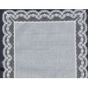 983002-003 PAÑUELO ENCAJE ALGODON 100% BEIG Venta en piezas de 1.00 U