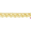 9911-95 PUNTILLA BOLILLO 25 MM MOANA METALOPLASTICO 100% ORO Venta en piezas de 25.00 M