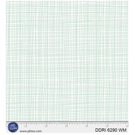 P121-DDRI6290WM PATCH. AMERICANO DREAM DRIFTERS (10) 110 CM. ALGODON 100% BLANCO/MENTA Venta en piezas de 7.00 M