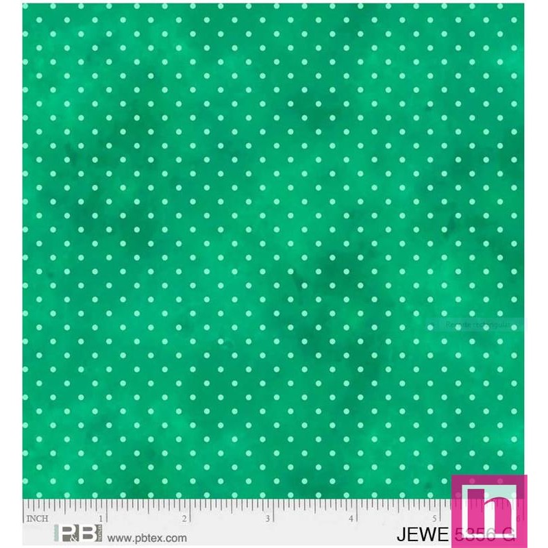 P121-JEWE5356-G PATCH. AMERICANO JEWEL (16) 110 CM. ALGODON 100% VERDE Venta en piezas de 4.50 M