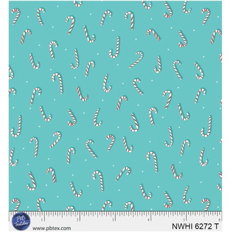 P121-NWHI6272T PATCH. AMERICANO NUTCRACKER WHIMSY (06) 110 CM. ALGODON 100% TURQUESA Venta en piezas de 7.00 M