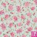 P121-PHIL6532TEAL PATCH. AMERICANO PEONY HILL (01) 110 CM. ALGODON 100% AGUA Venta en piezas de 7.00 M