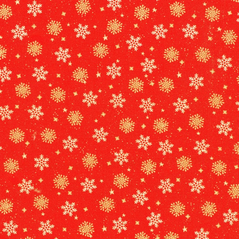 P135-SRKD-23911-3 PATCH. AMERICANO TINY TIDINGS (12) 110 CM. ALGODON 100% ROJO Venta en piezas de 7.00 M