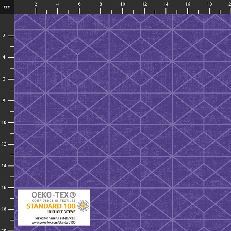 P137-4504-278 PATCH.AMERICANO RAINBOW-LINE (15) 110 CM. ALGODON 100% MORADO Venta en piezas de 6.00 M
