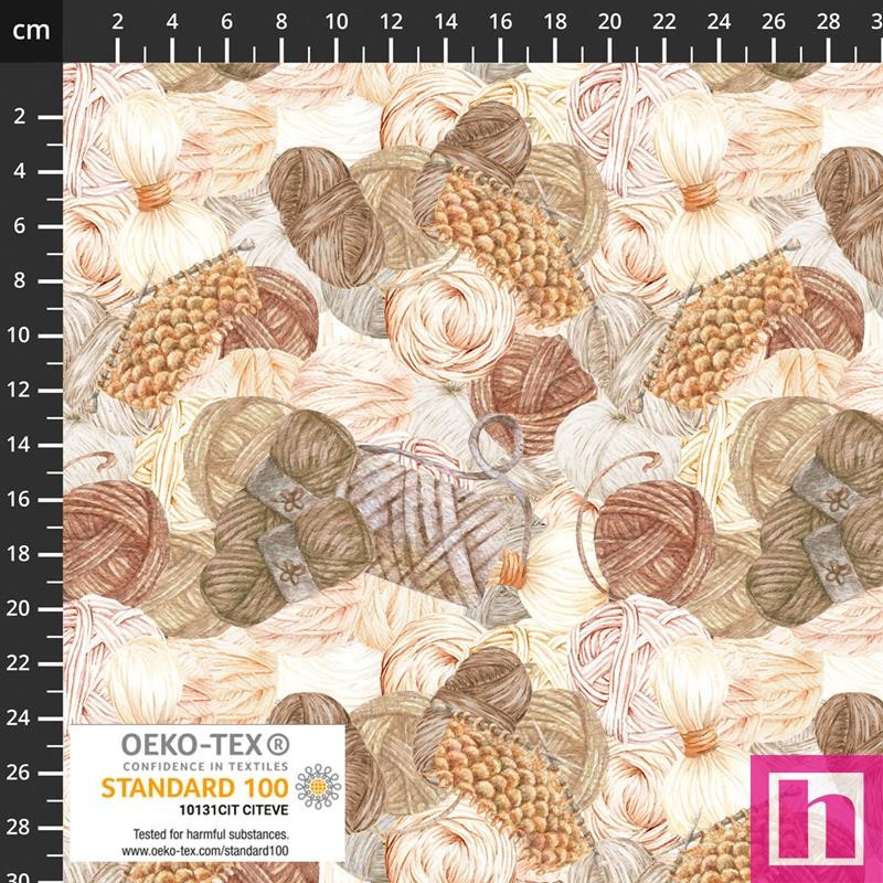 P137-4504-340 PATCH.AMERICANO POINTELLA KNIT (11) 110 CM. ALGODON 100% BEIG Venta en piezas de 6.00 M