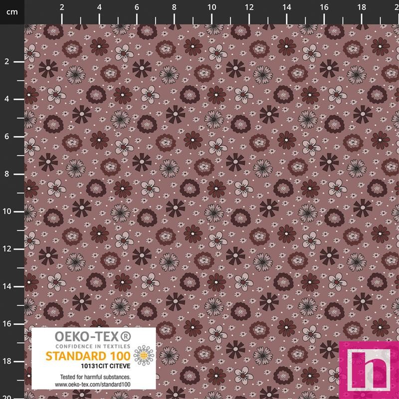 P137-4514-571 PATCH.AMERICANO WILD MEADOW (12) 110 CM. ALGODON 100% ROSA Venta en piezas de 6.00 M