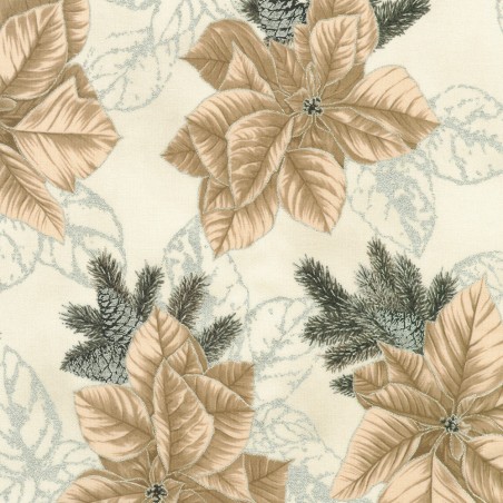 P137-SRKM-23700-303 PATCH. AMERICANO HOLIDAY FLOURISH - FOREST GLEN (47) 110 CM. ALGODON 100% NATURAL/PLATA METALLIC Venta en pi
