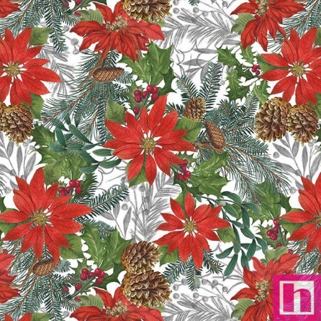 P140-4126-01 PATCH. AMERICANO BE MERRY SHINE BRIGHT (05) 110 CM. ALGODON 100% BLANCO/MULTI Venta en piezas de 7.00 M