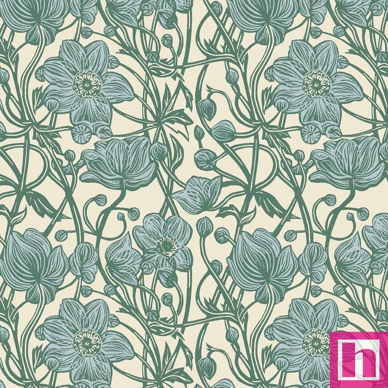 P17-MAS10831-B PATCH. AMERICANO COTTAGE FLOWERS (11) 110 CM. ALGODON 100% CREMA Venta en piezas de 7.00 M
