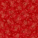 P17-MAS11091-R PATCH. AMERICANO CHRISTMASTIME (03) 110 CM. ALGODON 100% ROJO Venta en piezas de 7.00 M