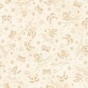 P17-MAS11094-E PATCH. AMERICANO CHRISTMASTIME (06) 110 CM. ALGODON 100% CREMA Venta en piezas de 7.00 M