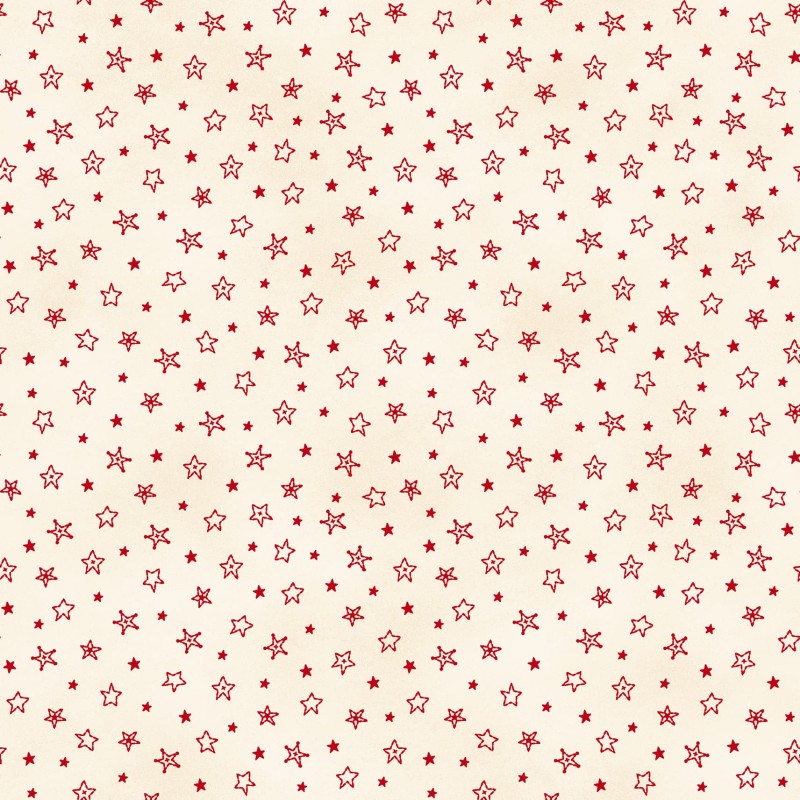 P17-MAS11098-ER PATCH. AMERICANO CHRISTMASTIME (05) 110 CM. ALGODON 100% CREMA/ROJO Venta en piezas de 7.00 M