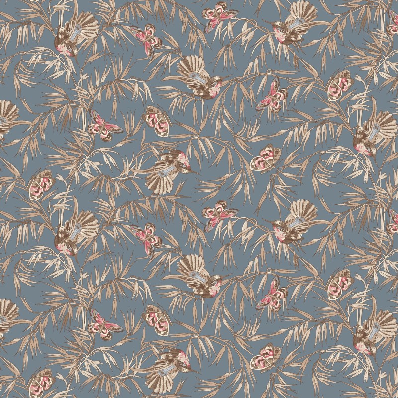 P17-MAS11134-B PATCH. AMERICANO MEADOW BLUSH (13) 110 CM. ALGODON 100% AZUL Venta en piezas de 7.00 M