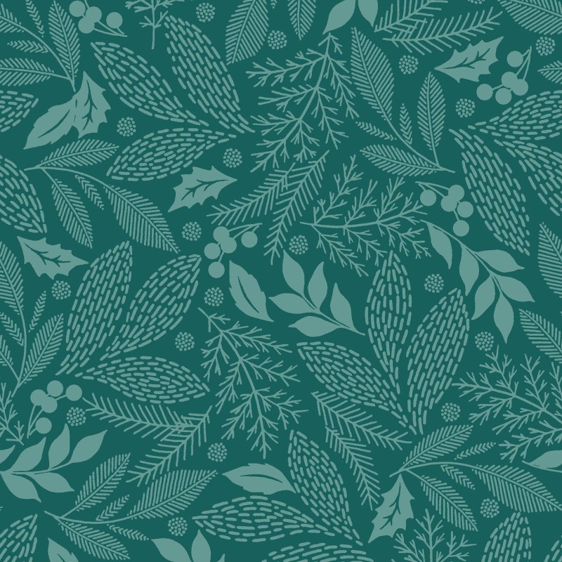 P17-MAS11173-G PATCH. AMERICANO HOLIDAY STITCHES (11) 110 CM. ALGODON 100% VERDE Venta en piezas de 7.00 M