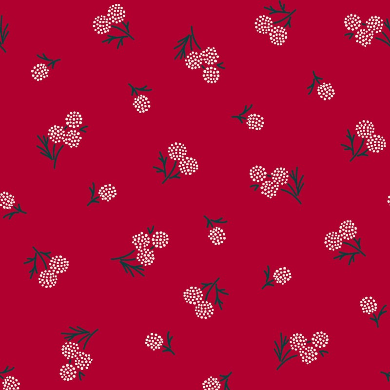 P17-MAS11174-R PATCH. AMERICANO HOLIDAY STITCHES (09) 110 CM. ALGODON 100% ROJO Venta en piezas de 7.00 M
