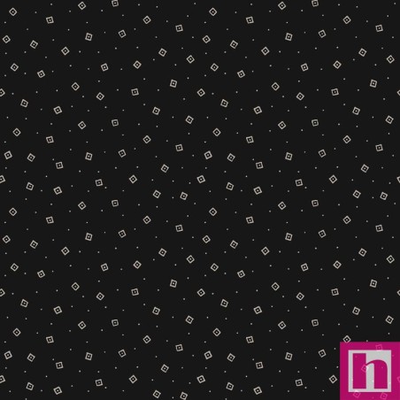 P17-MAS11207-J PATCH. AMERICANO NOTTINGHAM (26) 110 CM. ALGODON 100% NEGRO Venta en piezas de 6.90 M