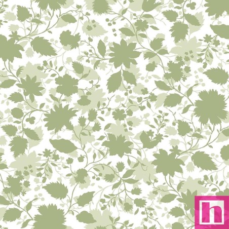 P17-MAS11472-G PATCH. AMERICANO GARDEN CLUB (16) 110 CM. ALGODON 100% VERDE Venta en piezas de 6.90 M