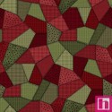 P17-MASF11310-RG PATCH. AMERICANO PATCHWORK WOOLIES (03) 110 CM. ALGODON 100% ROJO Venta en piezas de 6.90 M