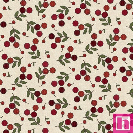 P17-MASF11432-E PATCH. AMERICANO PENNY FLOWER FLANNEL (05) 110 CM. ALGODON 100% CREMA Venta en piezas de 6.90 M
