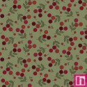 P17-MASF11432-G PATCH. AMERICANO PENNY FLOWER FLANNEL (06) 110 CM. ALGODON 100% VERDE Venta en piezas de 6.90 M