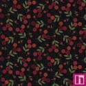 P17-MASF11432-J PATCH. AMERICANO PENNY FLOWER FLANNEL (07) 110 CM. ALGODON 100% NEGRO Venta en piezas de 6.90 M