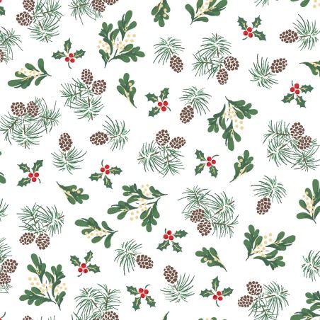 P17-MASM11110-WZ PATCH. AMERICANO MERRY MIX (01) 110 CM. ALGODON 100% BLANCO/DORADO METALLIC Venta en piezas de 7.00 M